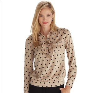 White a house Black Market Blouse